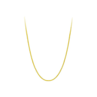 Box Chain Single Chain Short Chic High-end Luxury Men And Women Necklace