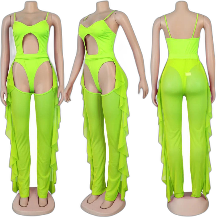 Neon Bodysuit: Sexy Female Rave Wear