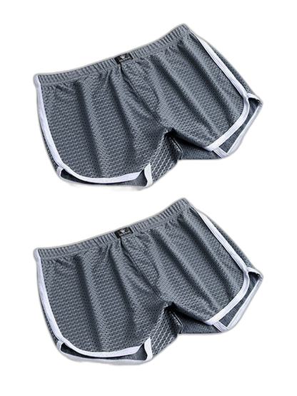 2 Pack Loose Home Underwear Breathable Mesh Shorts