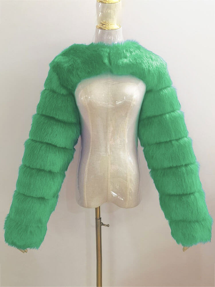 Men's Fashion Sexy Faux Fur Cropped Shawl