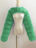 Men's Fashion Sexy Faux Fur Cropped Shawl