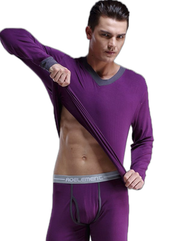 Mens Base Layers V-Neck Thermal Shirt
