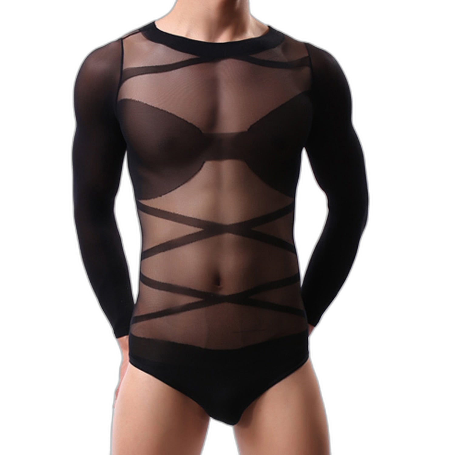Men's Transparent High Elastic Top