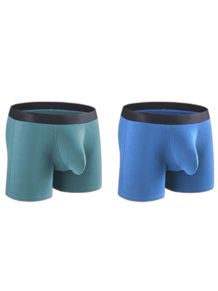 Men's Separate Big Pouch Long Boxer Briefs
