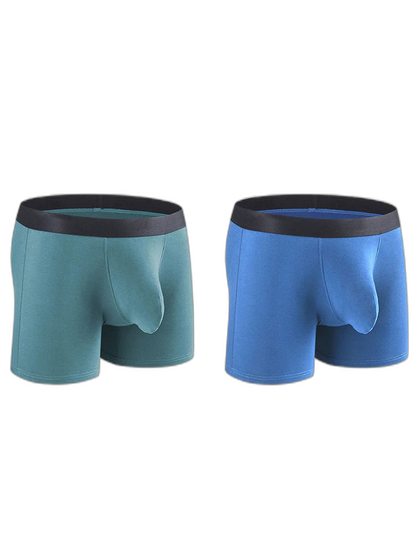 Men's Separate Big Pouch Long Boxer Briefs