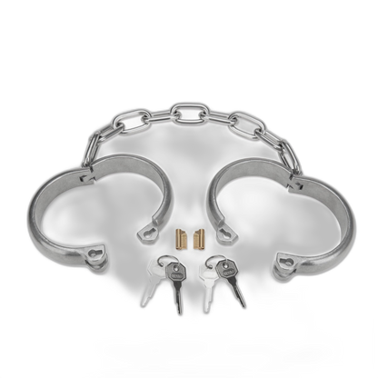 Prowler RED Heavy Duty Ankle Cuffs Silver