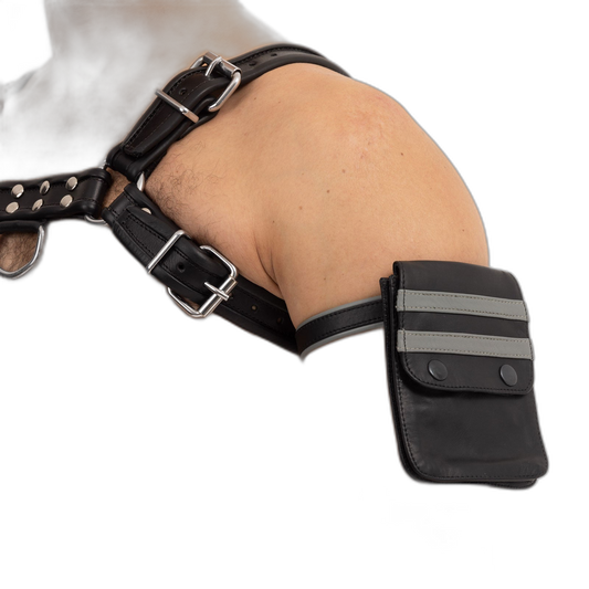 Prowler Red Leather Pouch Wallet Black Grey