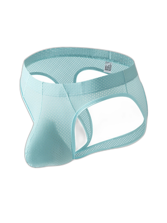 3 Pack Men's Sexy Mesh Transparent Big Pouch Jockstrap