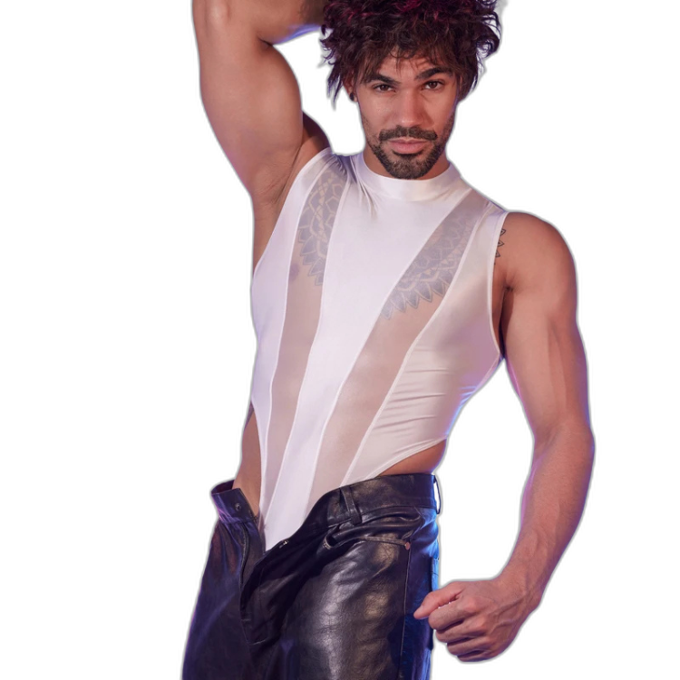 Transparent Tease Mesh Bodysuit