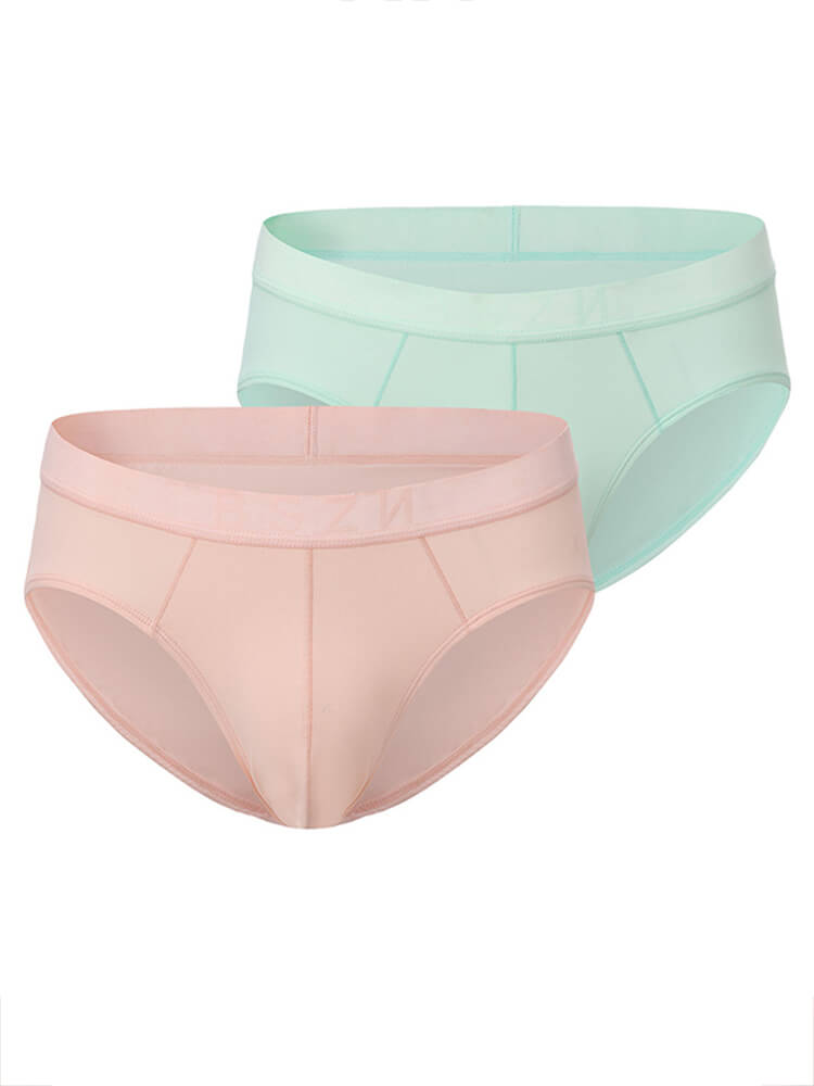 Men's Solid Color Lightweight Breathable Briefs
