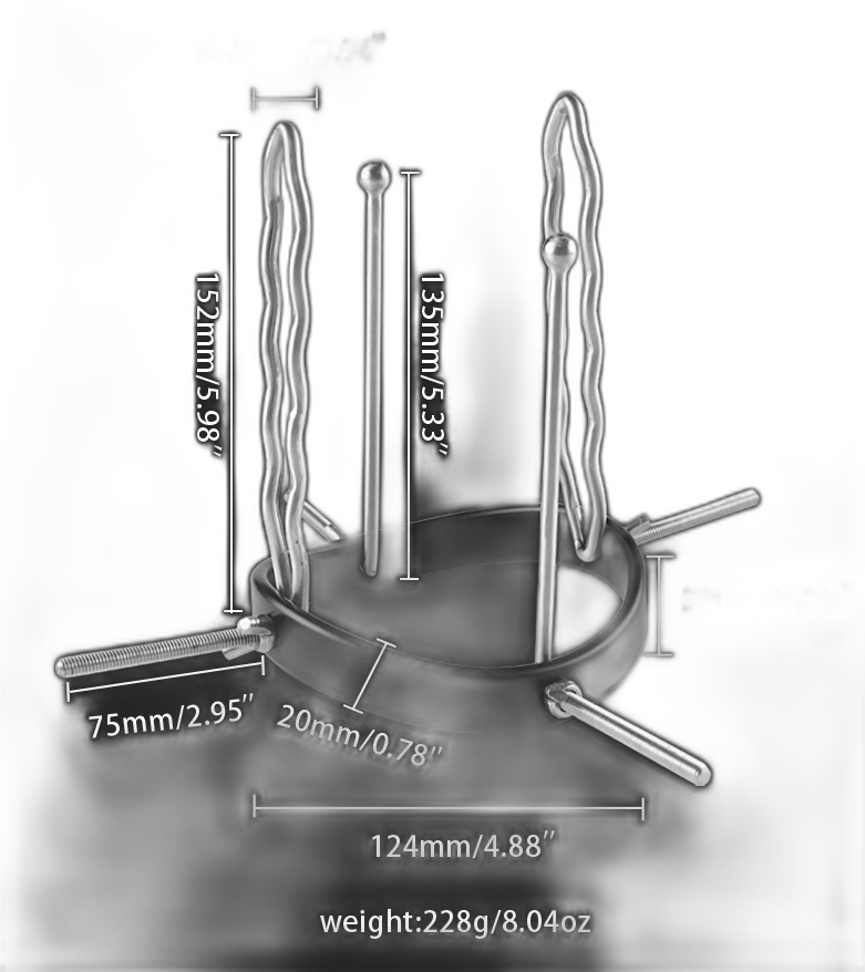 Stainless Steel Anal Dilator - Adjustable Anal Plug - Anal Speculum