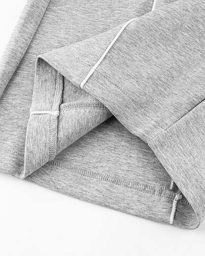 Loose-Fit Sweatpants with White Piping