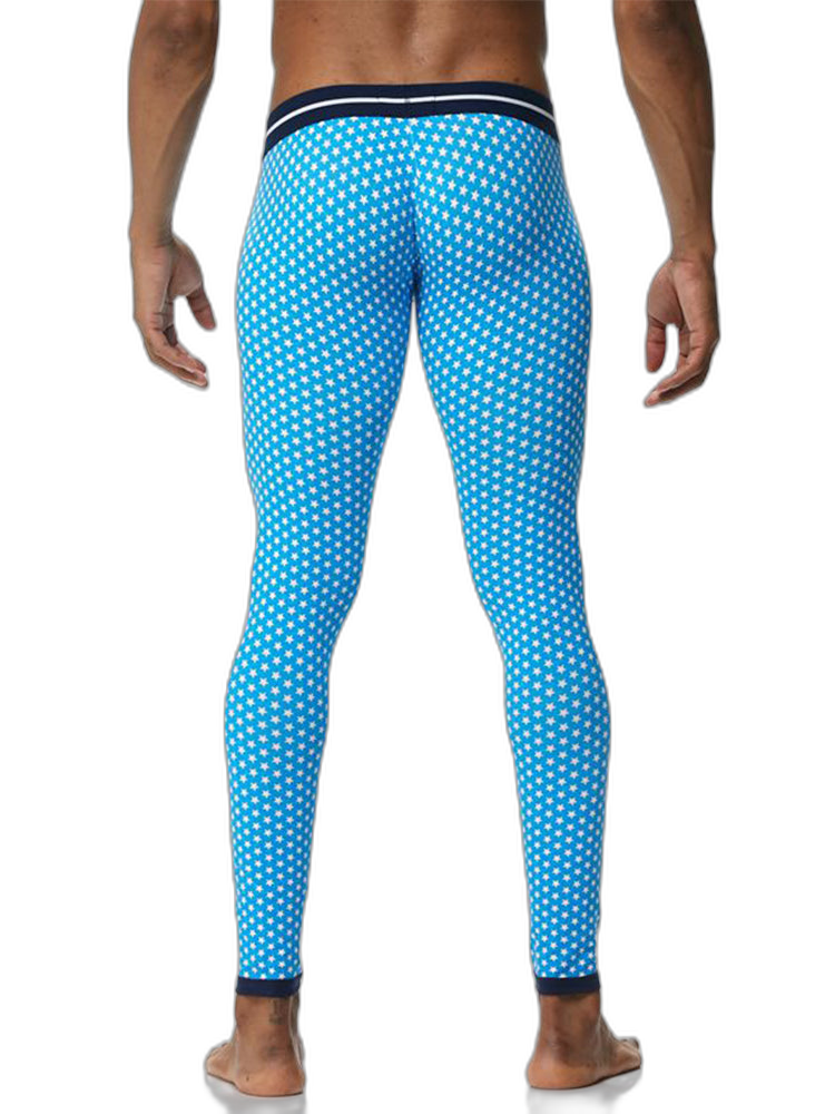 Men's Star Print Cotton Thermal Pants