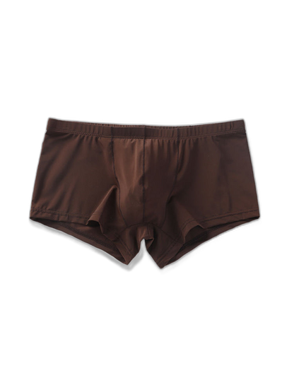 Thin Breathable Ice Silk U Convex Boxers for Men