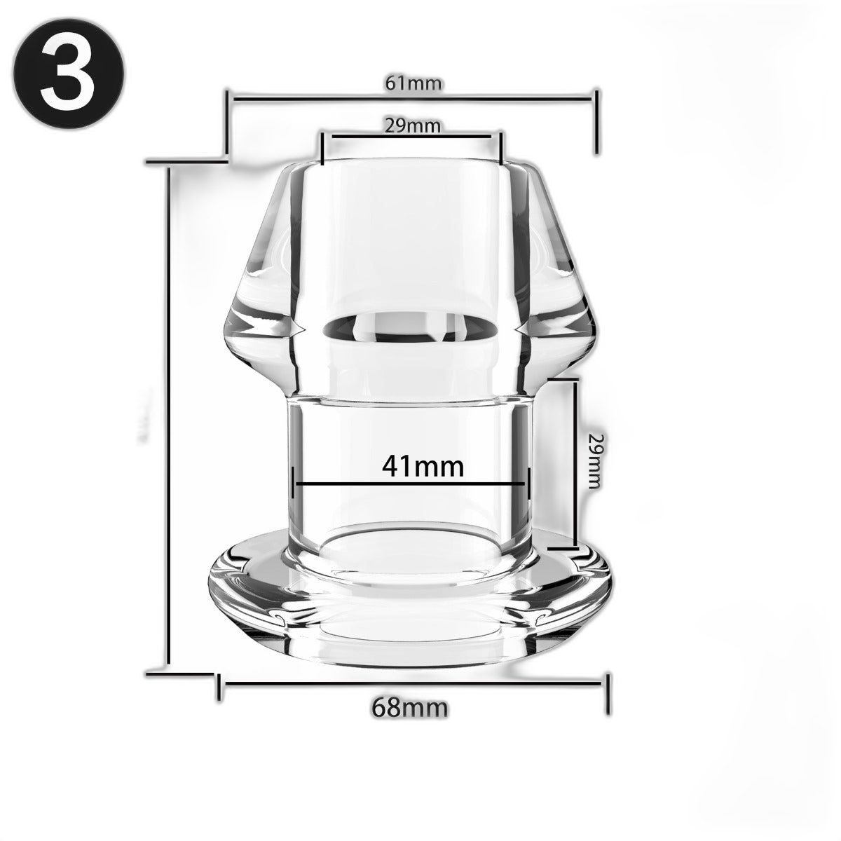ruff GEAR Open Up Tunnel Plug Large Clear