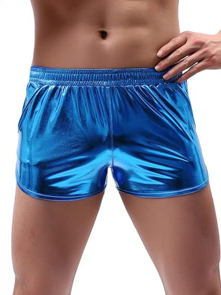 Men's Loose-Fitting Shiny Seamless Shorts
