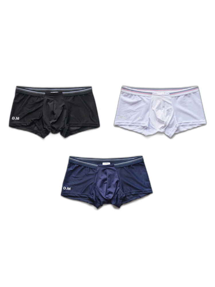 3 Pack Men's Nylon Mesh Breathable Quick-Dry Trunks