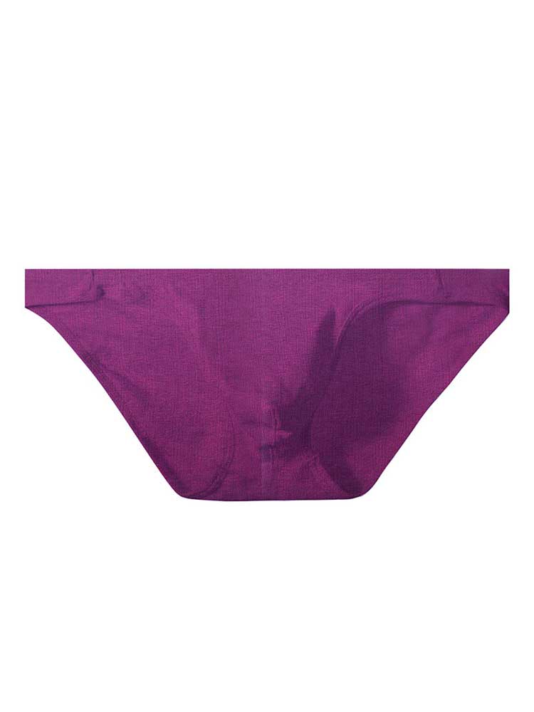 Men's Solid-Color Low-Rise Butt-Lifting Cotton Briefs