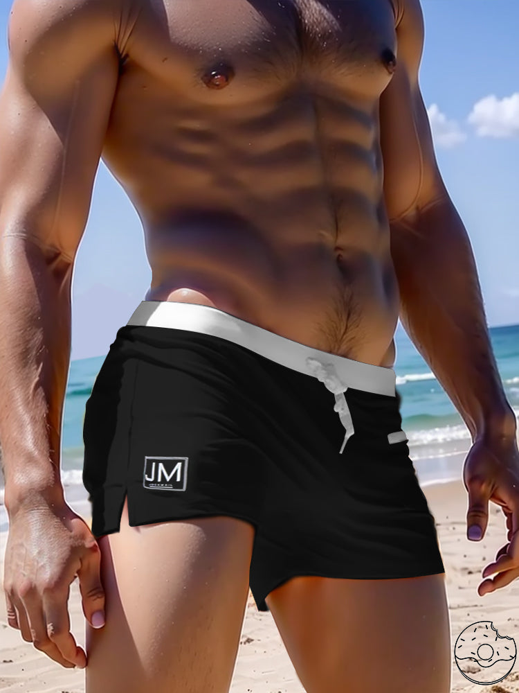 Men's Low Waist Swimming Trunks