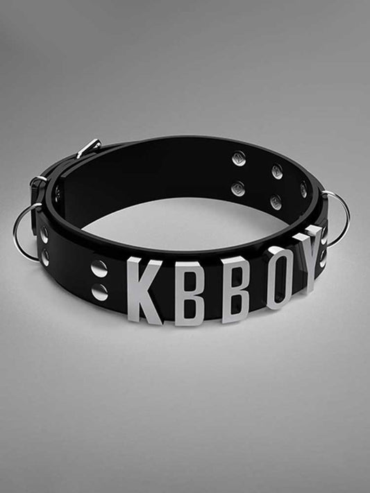 Unisex Custom Letter Silicone Choker Collar