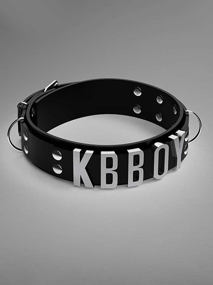 Unisex Custom Letter Silicone Choker Collar