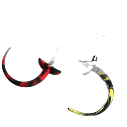ruff GEAR Silicone Swirl Pup Tail Red
