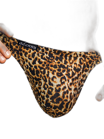 Men’s Sexy Leopard Print Pouch Briefs