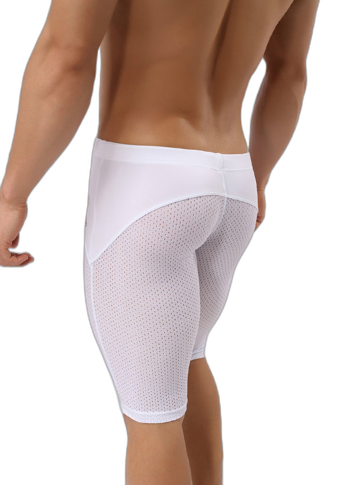 Men’s Athletic Compression Tight Shorts with Drawstring