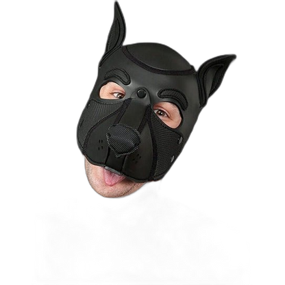 Mr S Leather NEOPRENE FRISKY Puppy Hood | Black
