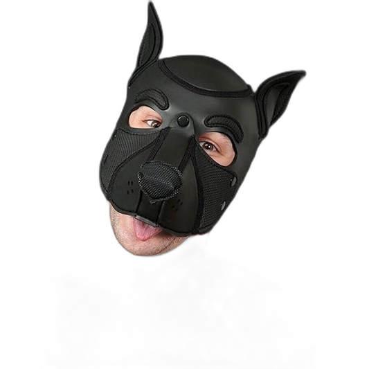 Mr S Leather NEOPRENE FRISKY Puppy Hood | Black