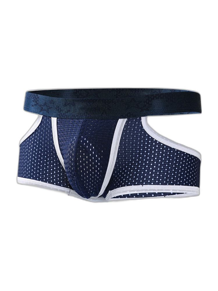 3 Pack Men's Breathable Mesh Lightweight & Airy Supportive Fit Trunks