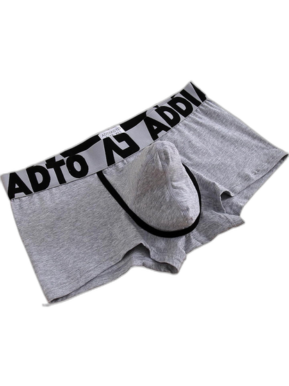 2 Pack Men's Gun and Bullet Separation Large Pouch U-Convex 3D Cut Loose Trunks