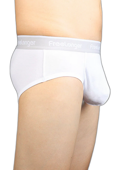 FreeLonger Men's Comfy Separate Big Pouch Briefs