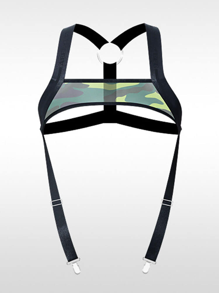 Men's Low-Rise Camouflage Harness Briefs Set