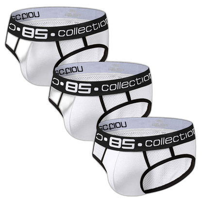 3 Pack Ball Support Pouch Breathable Briefs