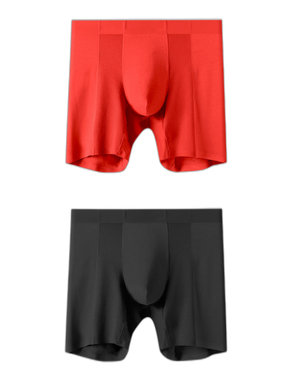 2 Pack Men’s Long Athletic Boxer Briefs