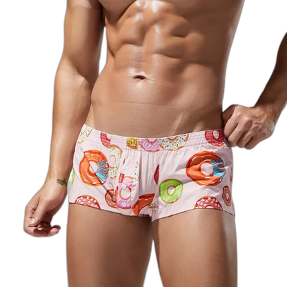 SEOBEAN Playful Donut Cotton Boxers