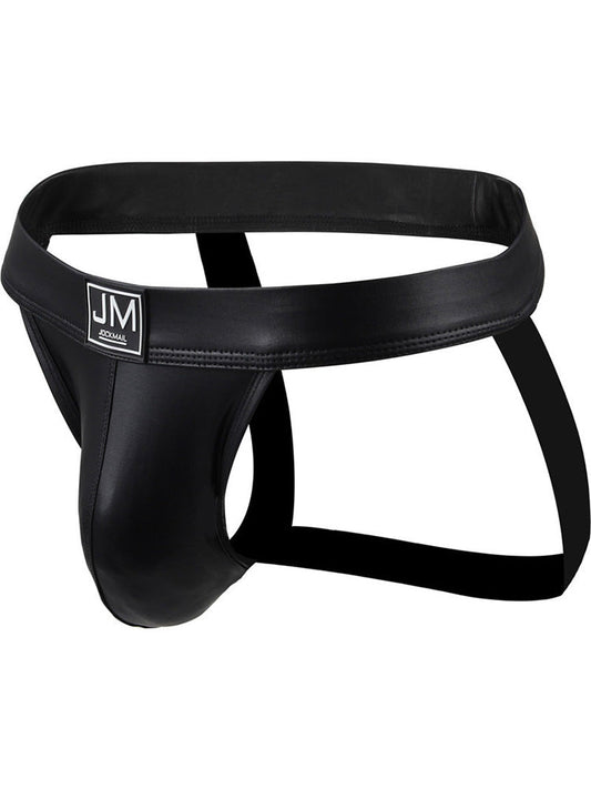 Men's Open Crotch Leather Double Thong