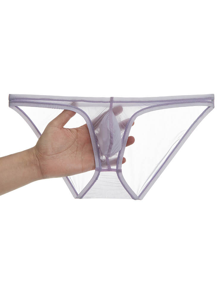 Men's Sexy Quick-Drying Sheer Narrow-Band Briefs