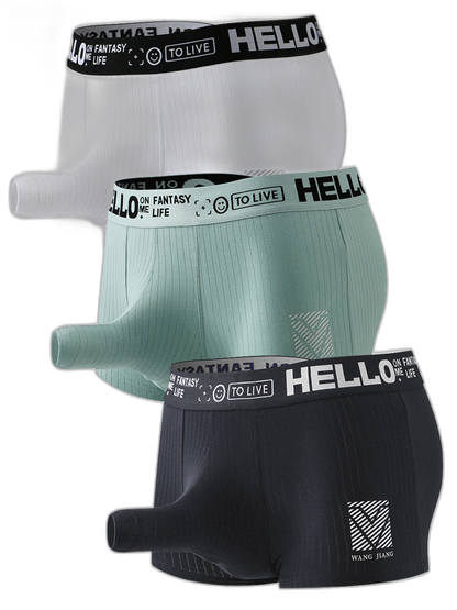 Men’s Separate Pouch Cotton Trunks With Fly Front