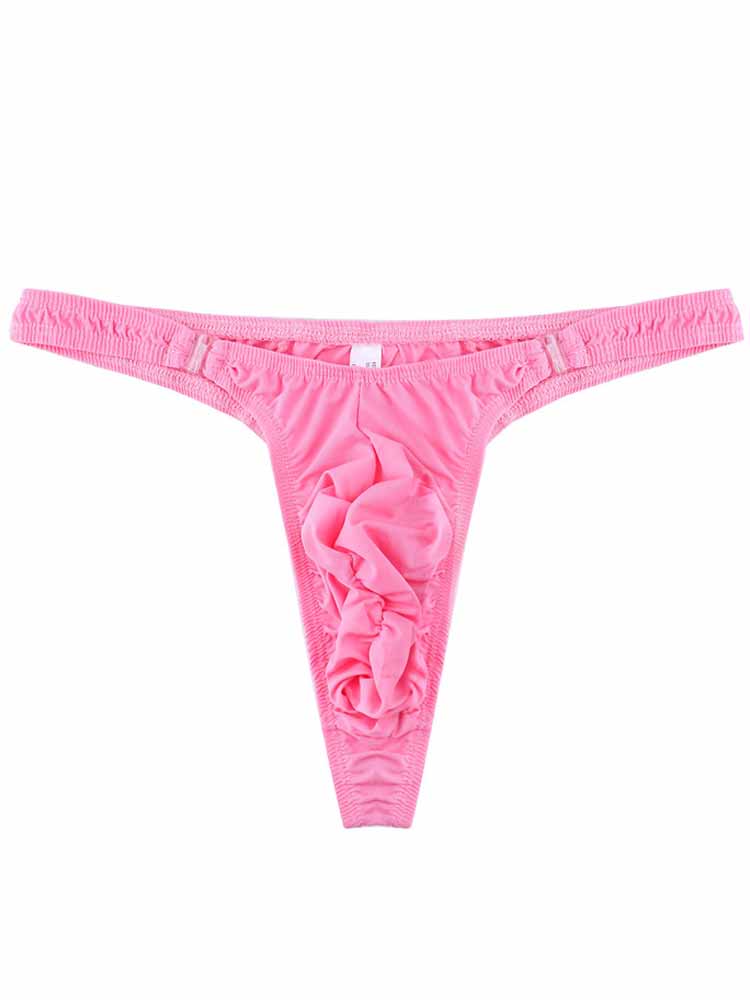 Men's Narrow Side Detachable Button Thong