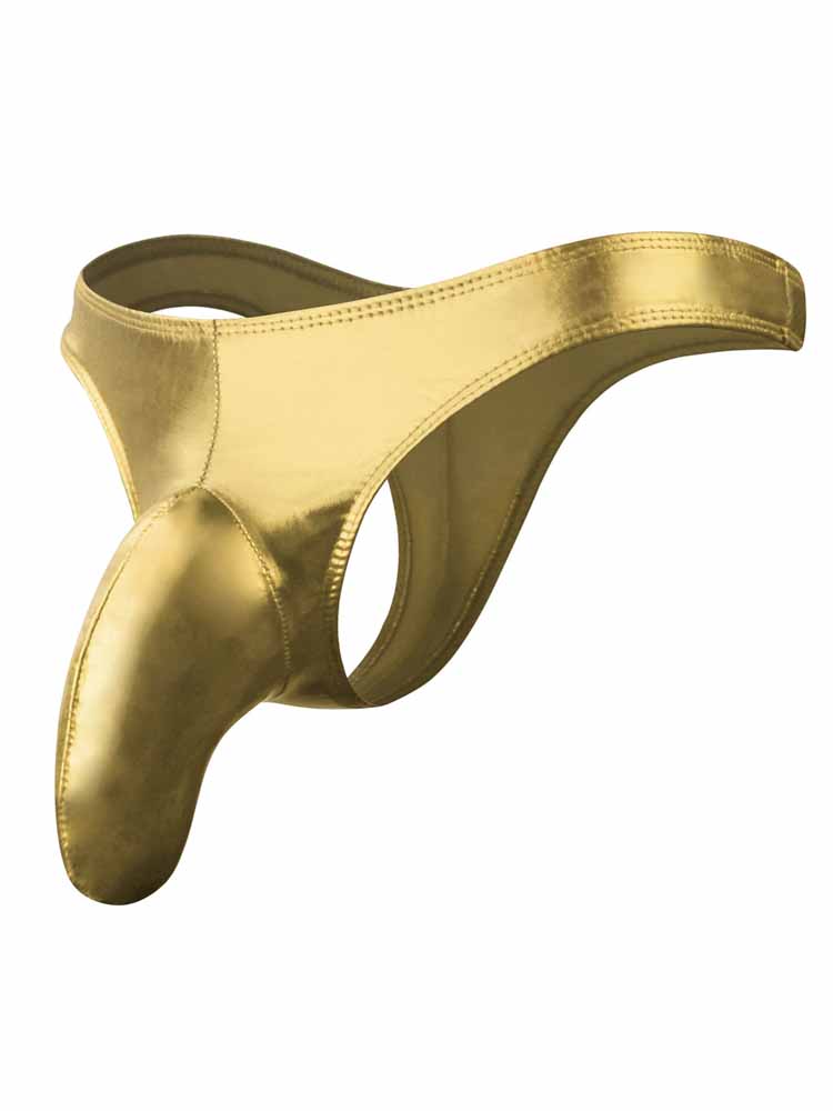 Men's Faux Leather Elephant Trunk Thongs