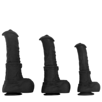 ruff GEAR Silicone Dark Horse Realistic Dildo 11.5 Inch