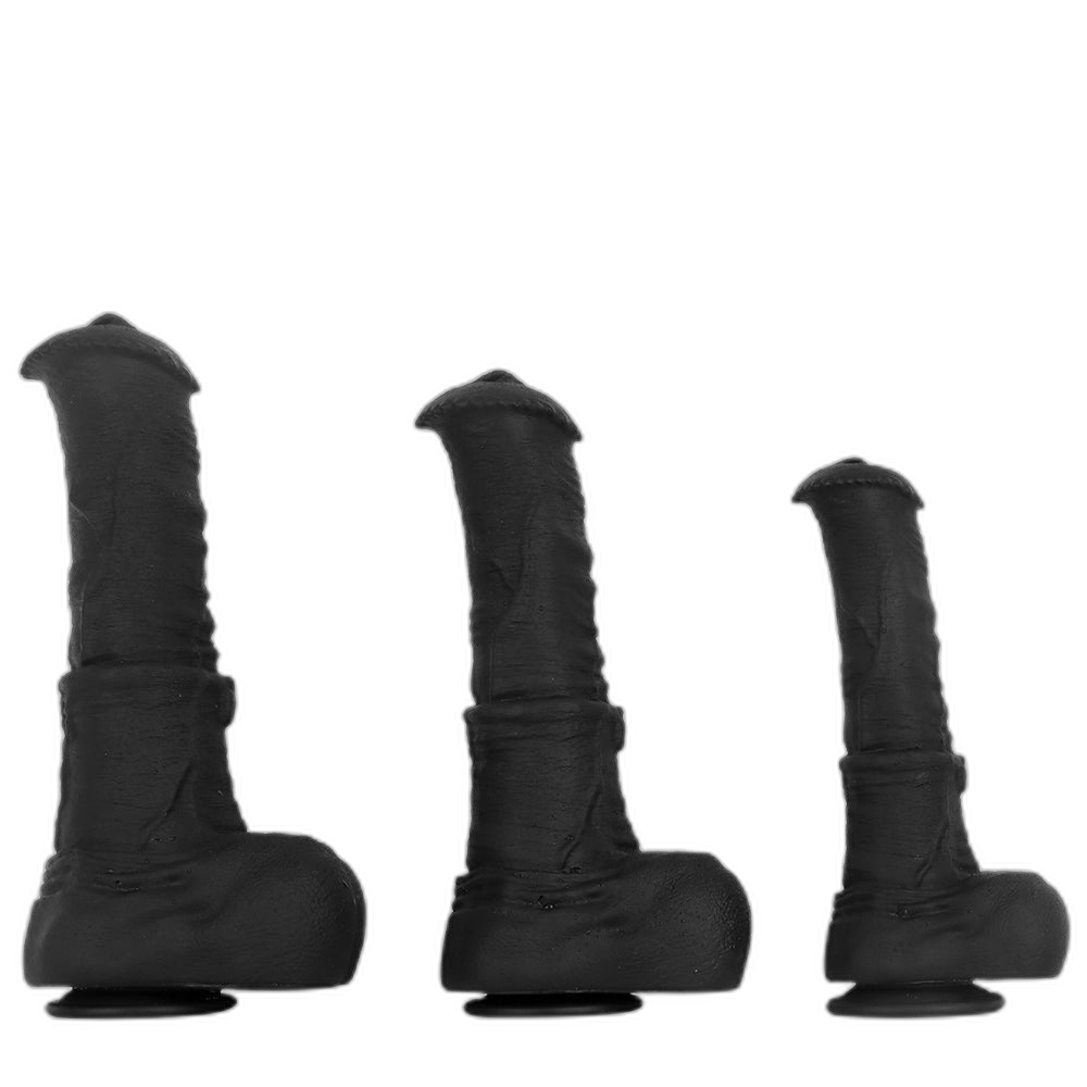 ruff GEAR Silicone Dark Horse Realistic Dildo 13.2 Inch