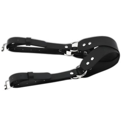 Leather Double Strap Eye Mask Blindfold