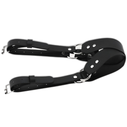 Leather Double Strap Eye Mask Blindfold