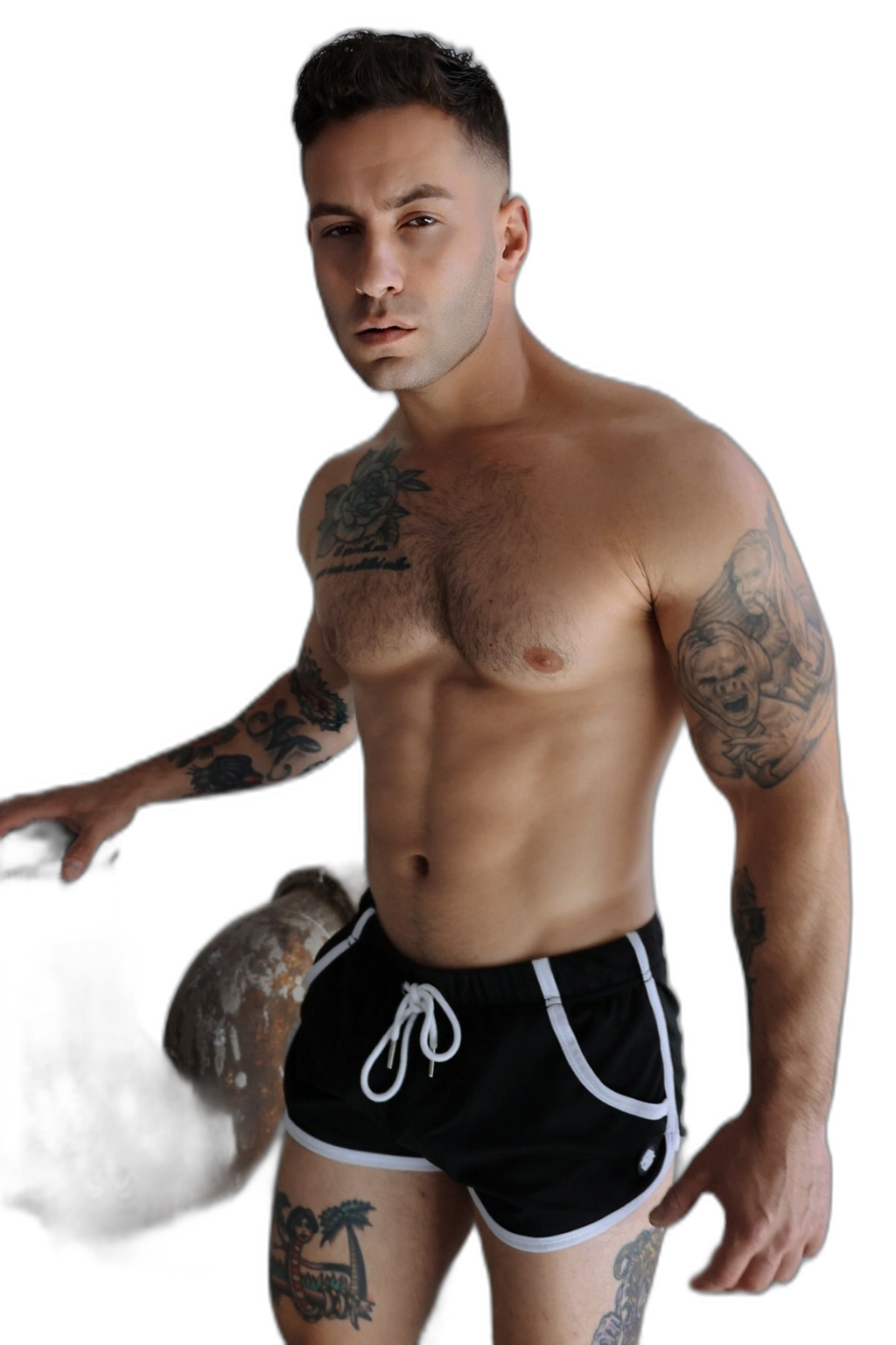 Breedwell Retro Remix Shorts Black