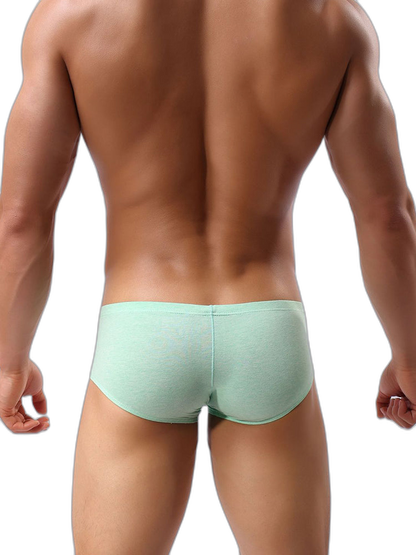 2 Pack Men's U-Pouch Casual Solid Trunks