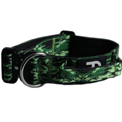 Pure Dog K9 Tactical Collar Green Camo