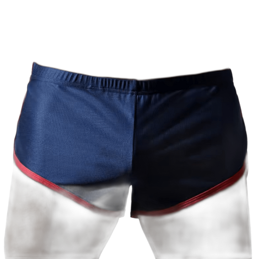Mesh Shorts With Pouch Blue/Red